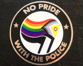 No Pride With The Police - Stickerpack (10 Sticker with matt silver highlights)