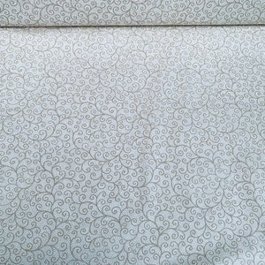 Winter Merry Manor cream metallic cotton