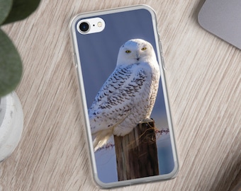 Snowy Owl on a Post iPhone Case | Snowy Owl on a Post iPhone Cover | Snowy Owl on a Post Phone Case