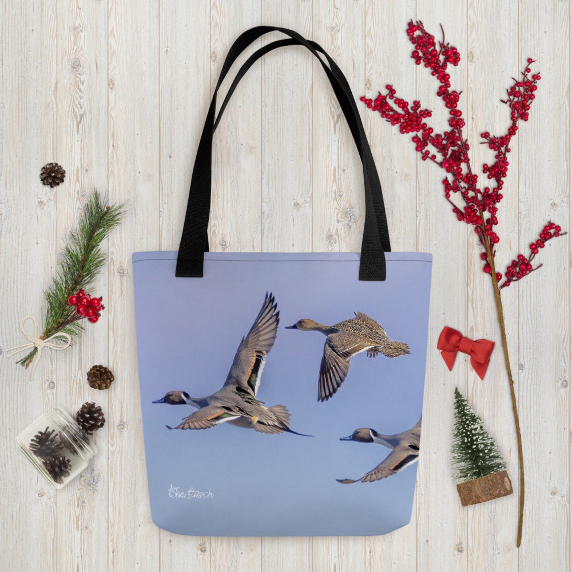 Pintail Ducks Flying Tote Bag Pintail Ducks Flying Shopping Bag Pintail