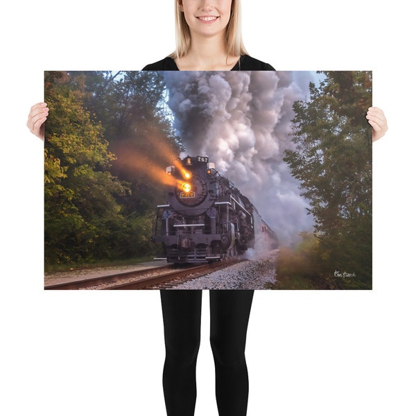 Steam Train Unmounted Photograph | Steam train Unmounted Poster | Steam Train Picture | Train Print | Steam Locomotive