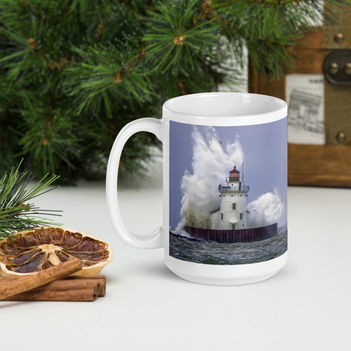 Lighthouse Coffee Mug Lighthouse Coffee Cup Dishwasher and Etsy