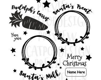 Christmas Plate Svg Etsy
