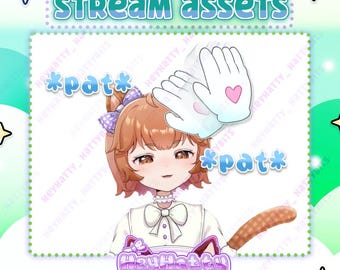 CHAT PATS YOU | Channel Point Redeem, Twitch Assets, Hand Pet Asset, Cute Stream Assets, Cute Furry Stream Assets, Furry Streamer Assets