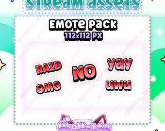 RED Emotes | RED Twitch Emotes, Chat Assets, Cute Stream Assets, Emote Stream Assets, Red Emotes, Cute Silly Emotes