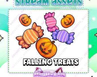 HALLOWEEN PARTY | Falling Channel Point Redeem, Twitch Assets, Falling Assets, Cute Stream Assets, Halloween Stream Assets, Party Assets