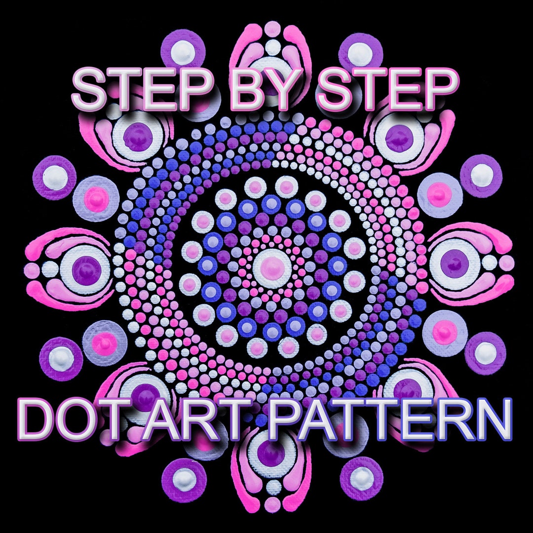 Dot Art Pattern Canvas 51 - Downloadable PDF - Mandala Dotting ...