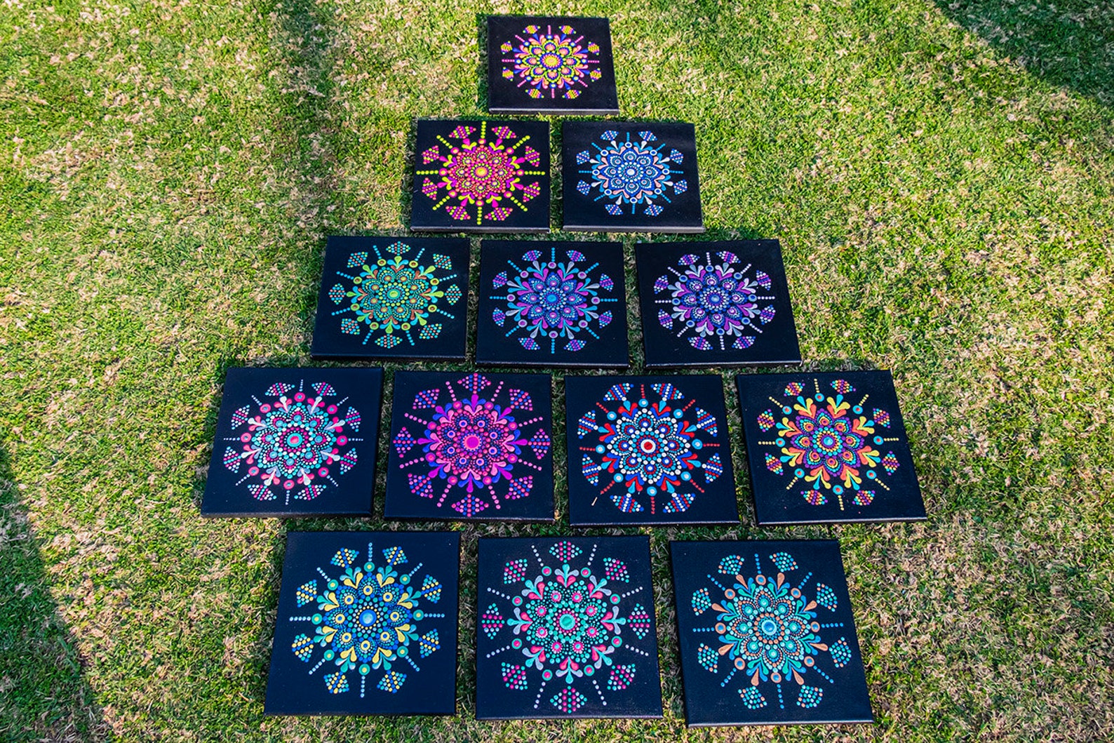 Dot Art Pattern Canvas 49 Downloadable PDF Mandala Dotting Dotting Art ...