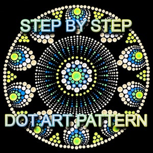 Dot Art Pattern Canvas 9 - Downloadable PDF - Mandala Dotting - Dotting Art Painting - Printable Pattern - Mandala Dot Painting