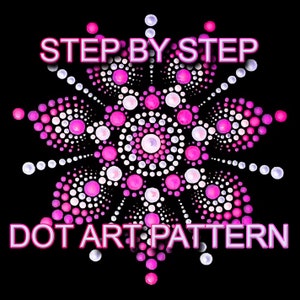 Dot Art Pattern Canvas 3 - Downloadable PDF - Mandala Dotting - Dotting Art Painting - Printable Pattern - Mandala Dot Painting