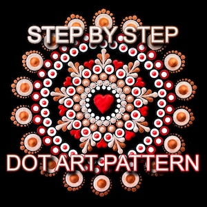 Dot Art Pattern Canvas 40 - Downloadable PDF - Mandala Dotting - Dotting Art Painting - Printable Pattern - Mandala Dot Painting