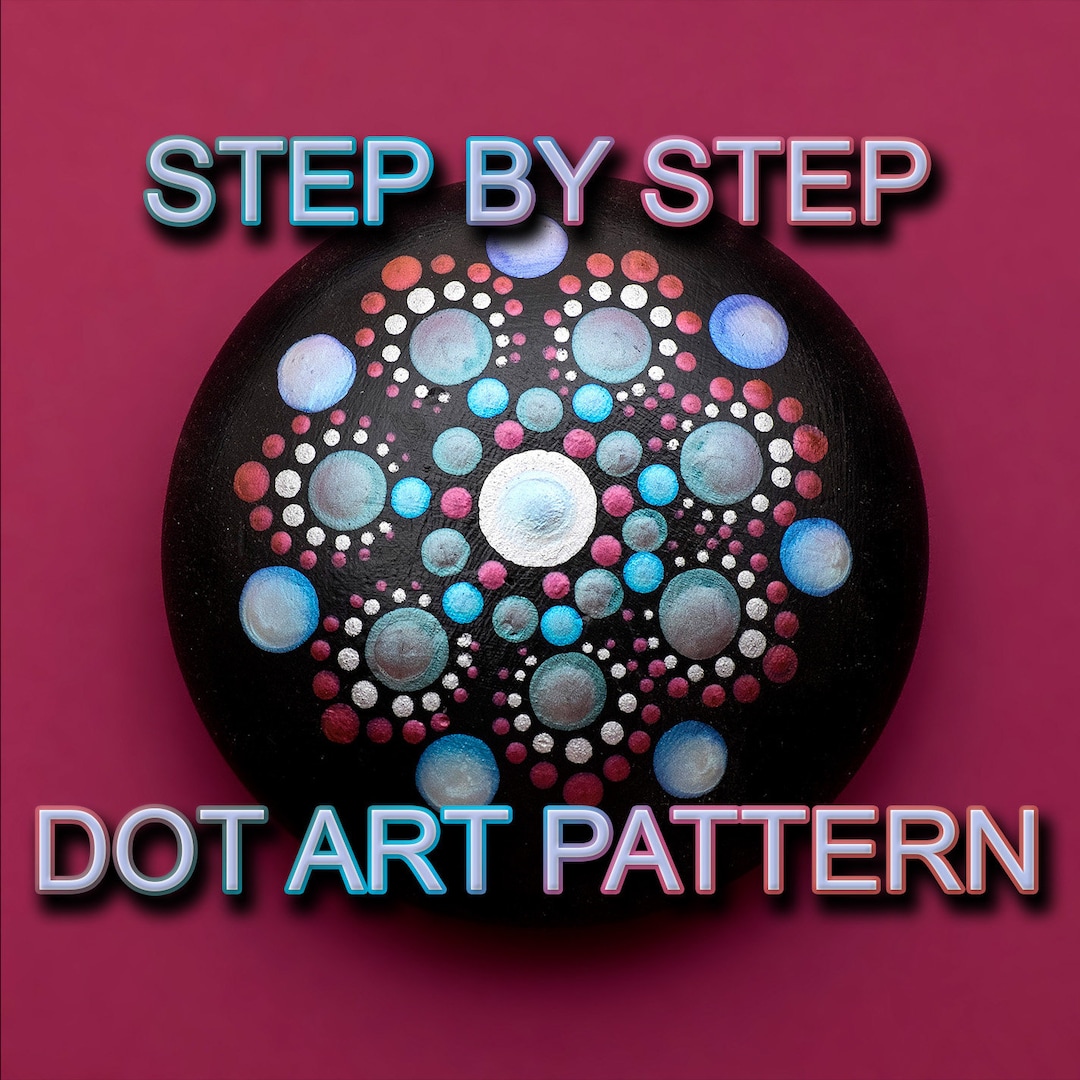 Dot Art Pattern Round Rock 4 Downloadable PDF Mandala Dotting Il 1080xN.3197778523 Hllf