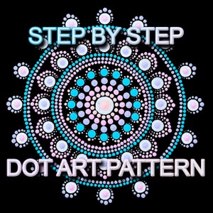 Dot Art Pattern Canvas 31 - Downloadable PDF - Mandala Dotting - Dotting Art Painting - Printable Pattern - Mandala Dot Painting