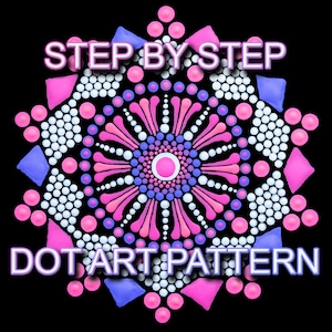 Dot Art Pattern Canvas 56 - Downloadable PDF - Mandala Dotting - Dotting Art Painting - Printable Pattern - Mandala Dot Painting
