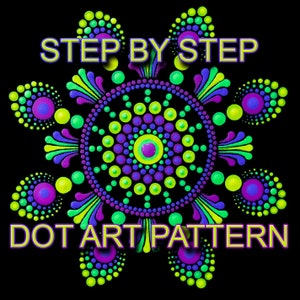 Dot Art Pattern Canvas 43 - Downloadable PDF - Mandala Dotting - Dotting Art Painting - Printable Pattern - Mandala Dot Painting