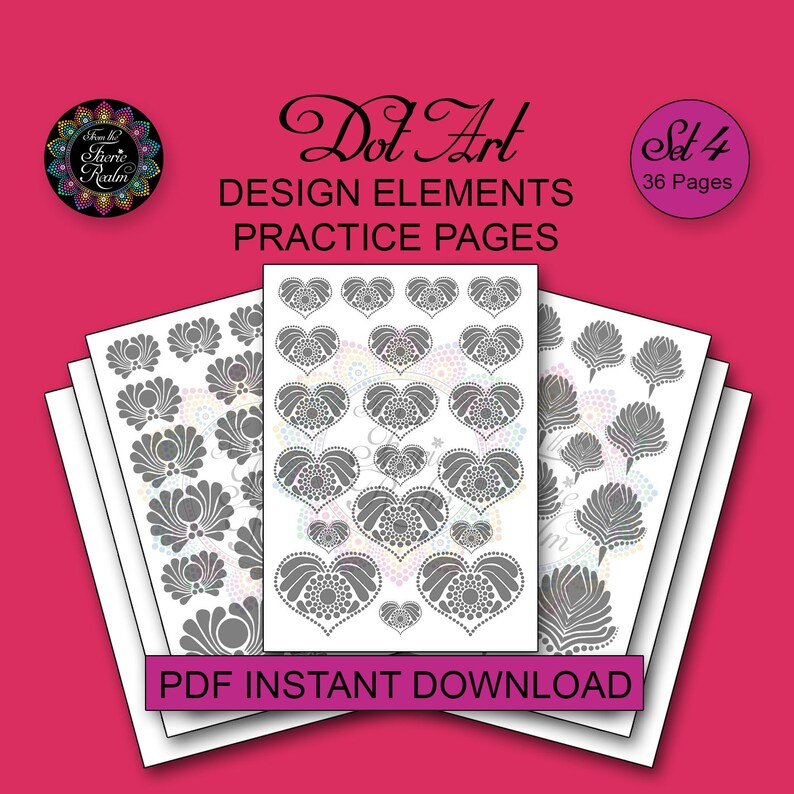 Dot Art Practice Pages Bundle - 423 Pages - PDF Instant Digital ...