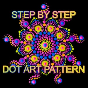 Dot Art Pattern Canvas 24 - Downloadable PDF - Mandala Dotting - Dotting Art Painting - Printable Pattern - Mandala Dot Painting