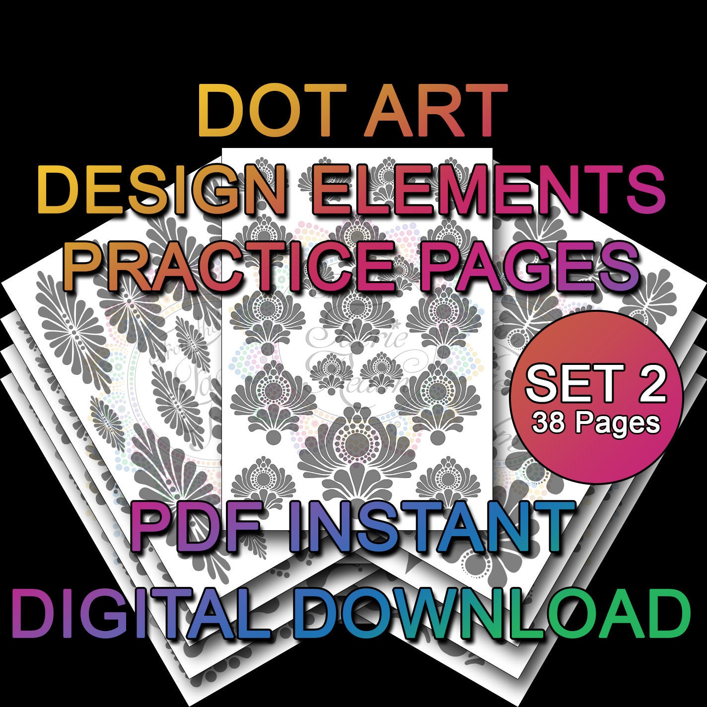 Canvas Dot Art Pattern 19 - Downloadable File - From the Faerie Realm