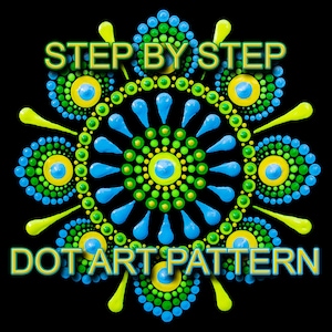 Dot Art Pattern Canvas 47 - Downloadable PDF - Mandala Dotting - Dotting Art Painting - Printable Pattern - Mandala Dot Painting