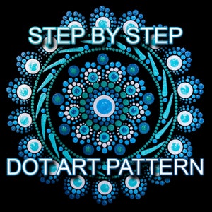 Dot Art Pattern Canvas 46 - Downloadable PDF - Mandala Dotting - Dotting Art Painting - Printable Pattern - Mandala Dot Painting