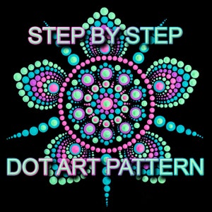 Dot Art Pattern Canvas 25 - Downloadable PDF - Mandala Dotting - Dotting Art Painting - Printable Pattern - Mandala Dot Painting