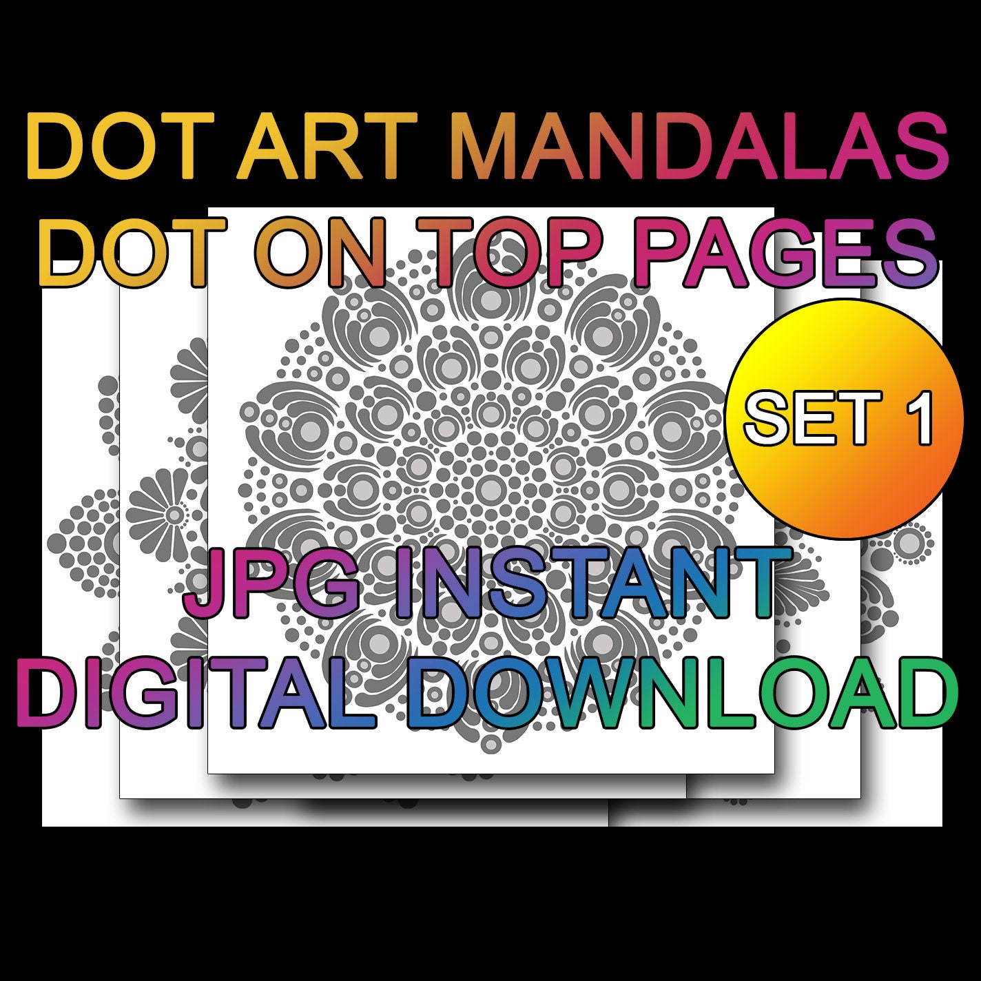 Dotting Tools Set, 10 Colorful Tools for Dot Art Mandala Painting
