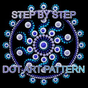Dot Art Pattern Canvas 34 - Downloadable PDF - Mandala Dotting - Dotting Art Painting - Printable Pattern - Mandala Dot Painting