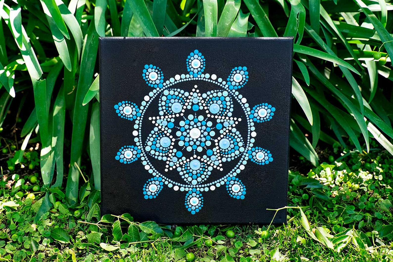 Dot Art Pattern Canvas 11 Downloadable PDF Mandala Dotting Dotting Art ...