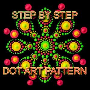 Dot Art Pattern Canvas 33 - Downloadable PDF - Mandala Dotting - Dotting Art Painting - Printable Pattern - Mandala Dot Painting