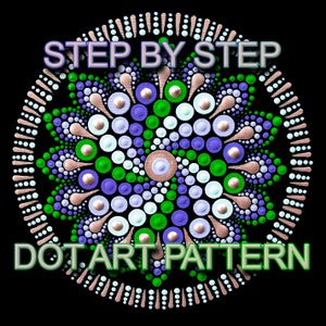 Dot Art Pattern Canvas 41 - Downloadable PDF - Mandala Dotting - Dotting Art Painting - Printable Pattern - Mandala Dot Painting