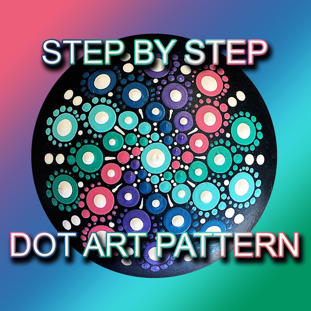 Dot Art Pattern Flat Rock 7 - Downloadable PDF - Mandala Dotting ...