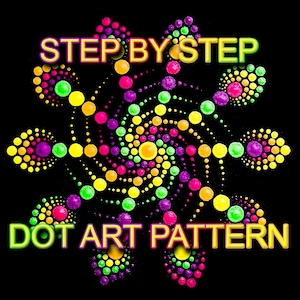 Dot Art Pattern Canvas 10 - Downloadable PDF - Mandala Dotting - Dotting Art Painting - Printable Pattern - Mandala Dot Painting