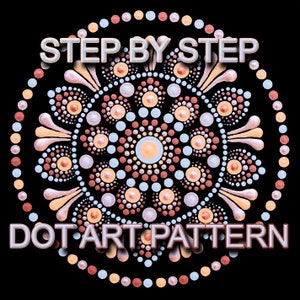 Dot Art Pattern Canvas 55 - PDF scaricabile - Mandala Dotting - Dotting Art Painting - Modello stampabile - Mandala Dot Painting