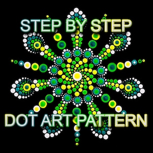 Dot Art Pattern Canvas 7 - Downloadable PDF - Mandala Dotting - Dotting Art Painting - Printable Pattern - Mandala Dot Painting