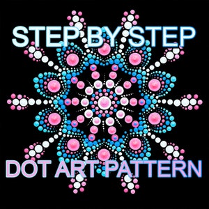 Dot Art Pattern Canvas 12 - Downloadable PDF - Mandala Dotting - Dotting Art Painting - Printable Pattern - Mandala Dot Painting