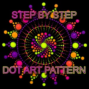 Dot Art Pattern Canvas 23 - Downloadable PDF - Mandala Dotting - Dotting Art Painting - Printable Pattern - Mandala Dot Painting
