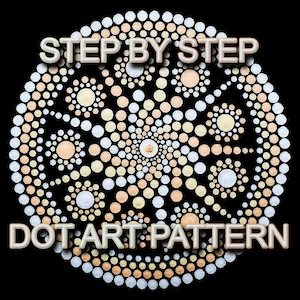 Dot Art Pattern Canvas 2 - Downloadable PDF - Mandala Dotting - Dotting Art Painting - Printable Pattern - Mandala Dot Painting