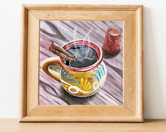 Cafecito de Olla Art Print, Mexican wall art, Mexican art, Hispanic art, latin art, Mexican kitchen decor, mexican decor, mexican gifts