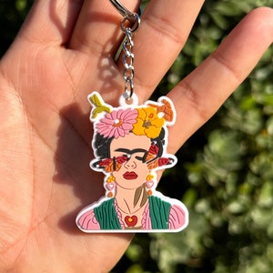 Portachiavi Frida, portachiavi messicano, regali messicani, llaveros, arte messicana, amante di Frida,