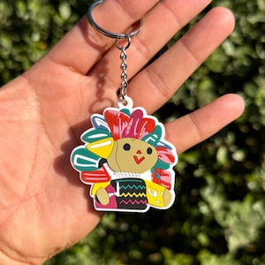 Mexican Doll Keychain, mexican keychain, lele doll, mexican gifts, llaveros, maria doll, mexican art