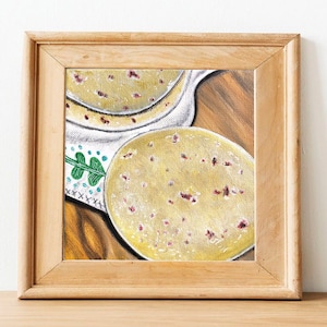 Las Tortillas Art Print, Mexican art, Mexican kitchen decor, Mexican art decor, Latin art, mexican folk art, mexican wall art, hispanic art