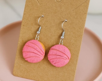 Orecchini Concha rosa, orecchini messicani, gioielli messicani, arte messicana, orecchini latini, cafecito y chisme, pan dulce, regali messicani, aretes