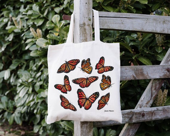 Mariposas Monarcas Tote Bag, butterfly tote bag, Monarch tote bag, Monarchs, Monarch Butterfly, mexican tote bag