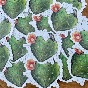 Corazon Espinado Sticker, Nopal Sticker, Cactus Sticker, Mexican ...