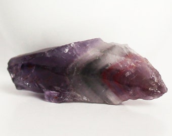 Super seven point - Melody stone - Amethyst Cacoxenite from Brazil - Purple natural crystal - Rough gemstone - Large chunk - Quartz Goethite