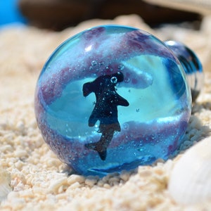 Drawer pulls, Cabinet knobs, Bathroom decor, Big 40mm cabinet pulls with hammerhead shark, Ocean knobs, Under the sea, Nautical knobs
