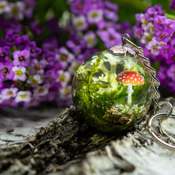 Mushroom Keyring