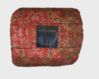 Ralph Lauren GALAHAD ROOD Paisley Queen 4-delige dekbedset vintage, zeer zeldzaam