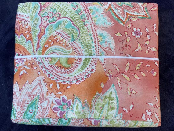 Ralph Lauren Jamaica Coral King Flat Sheet 450TC New, Vintage