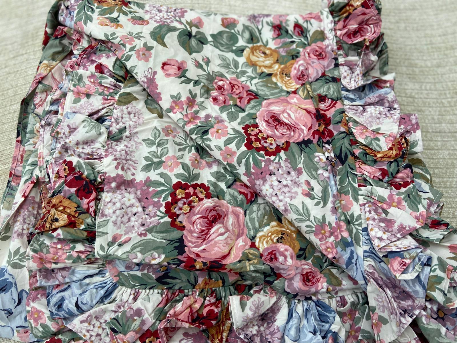 Ralph Lauren コンフォーターカバー Allison フローラ 花柄 Ralph Lauren Allison Floral Twin Comforter and Bed Skirt, ONE Set